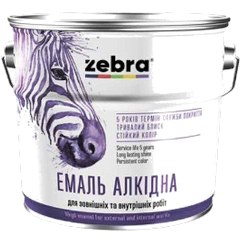 Емаль алкідна ZEBRA ПФ-116, глянець синій, 2,8кг